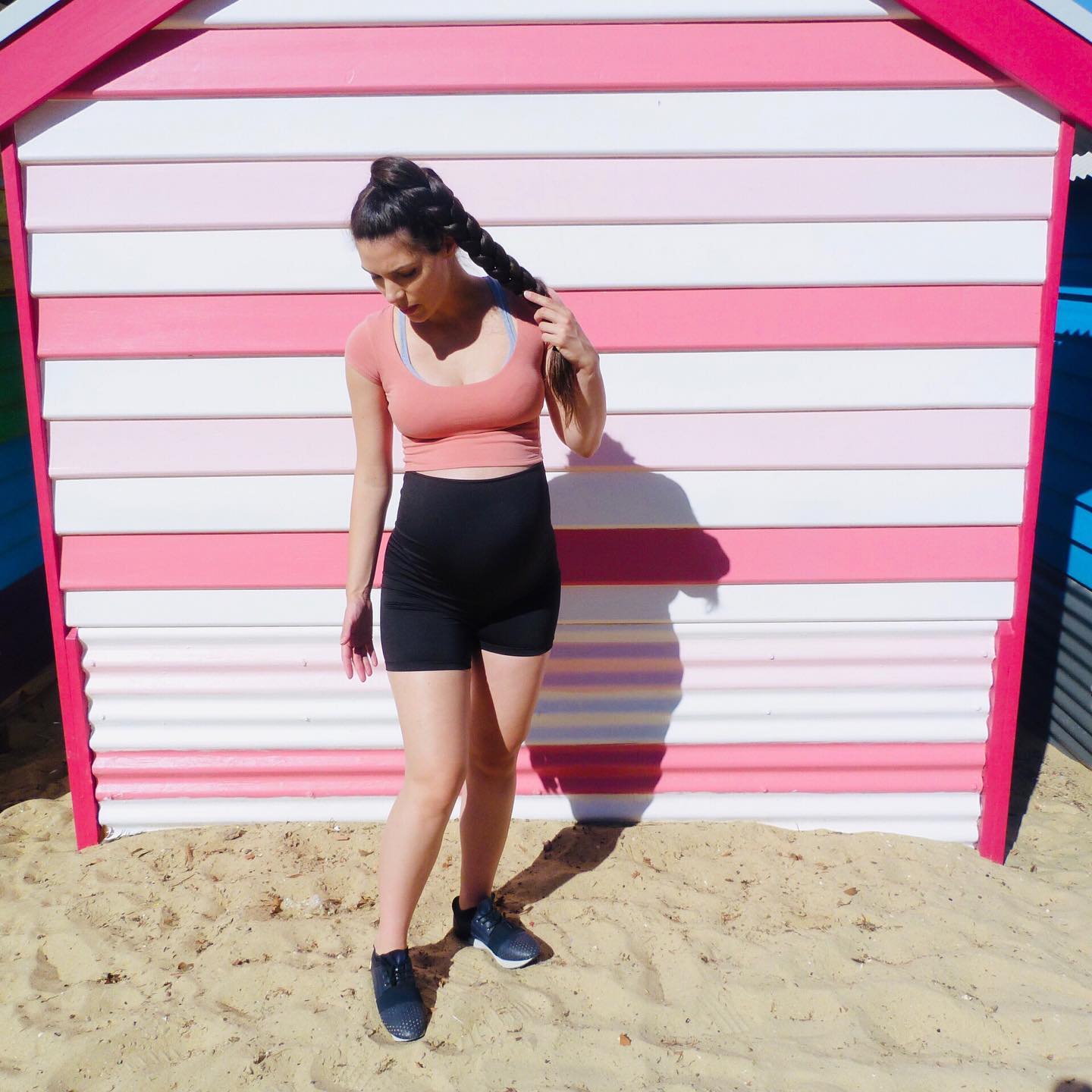 Emama Maternity Bike Shorts + Pockets - Black