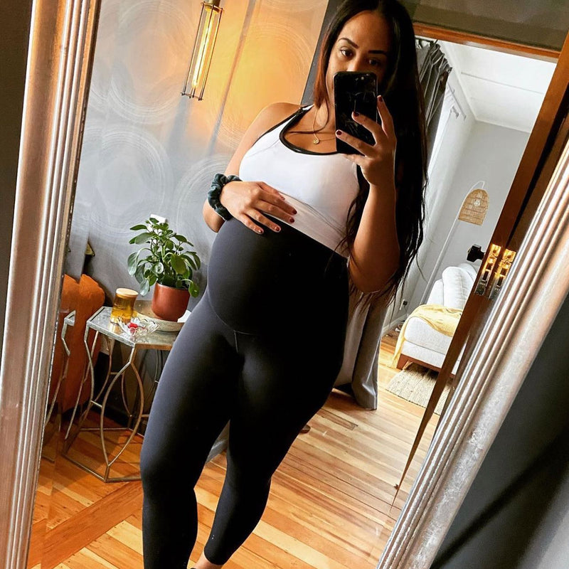 Emama Maternity Leggings Full Length + Pockets - Black