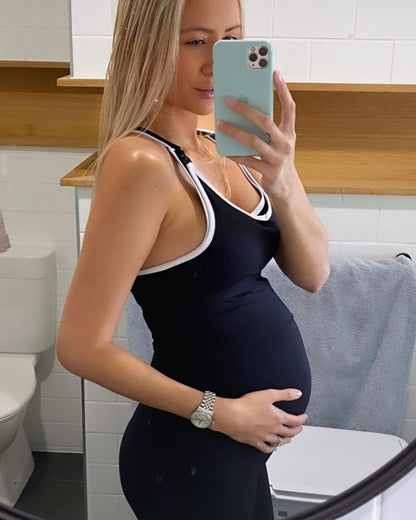 7/8 Maternity Leggings - Black