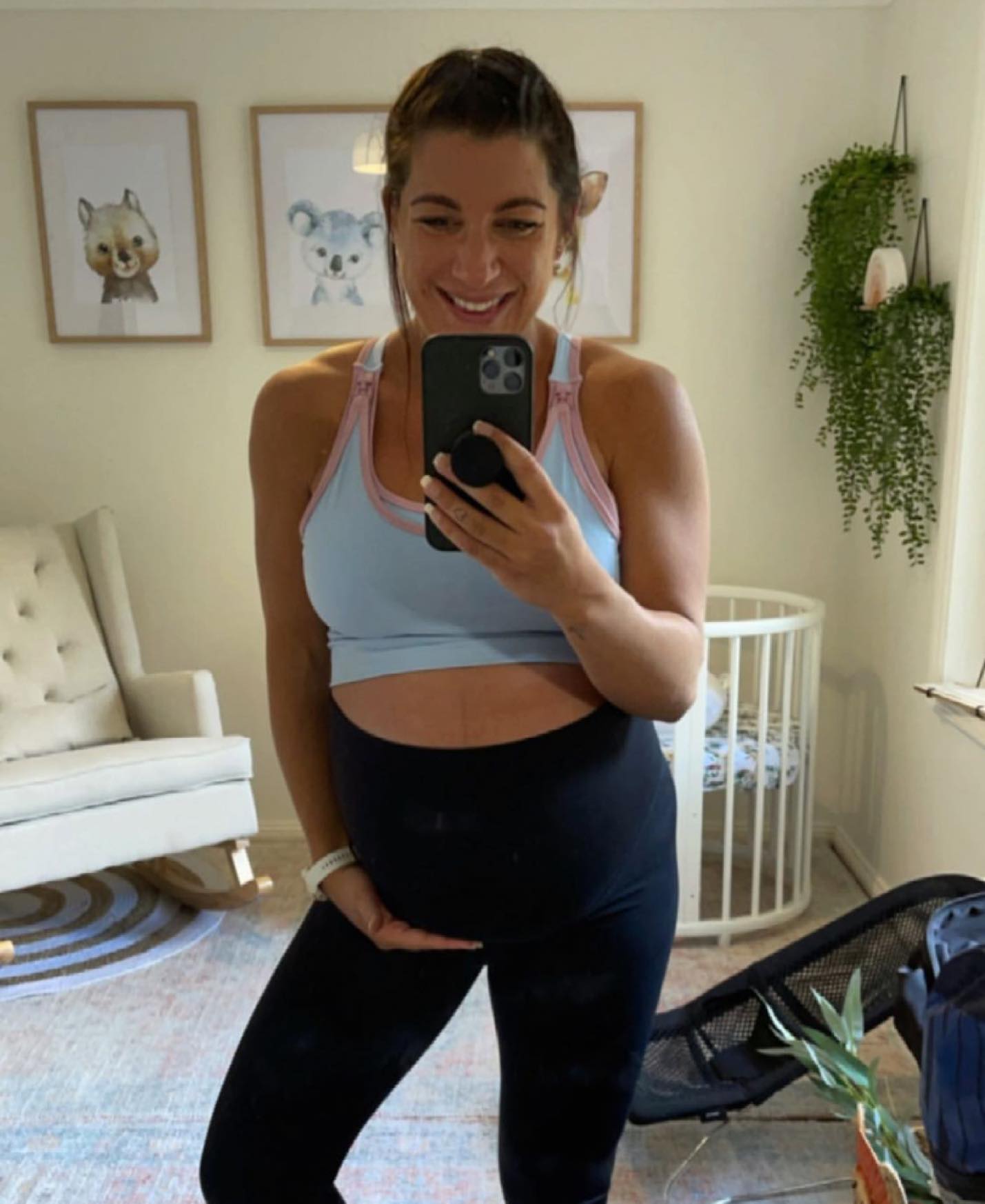 7/8 Maternity Leggings - Black